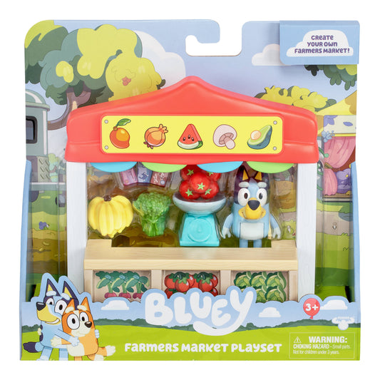 Moose Toys Bluey Farmers Market Mini Playset