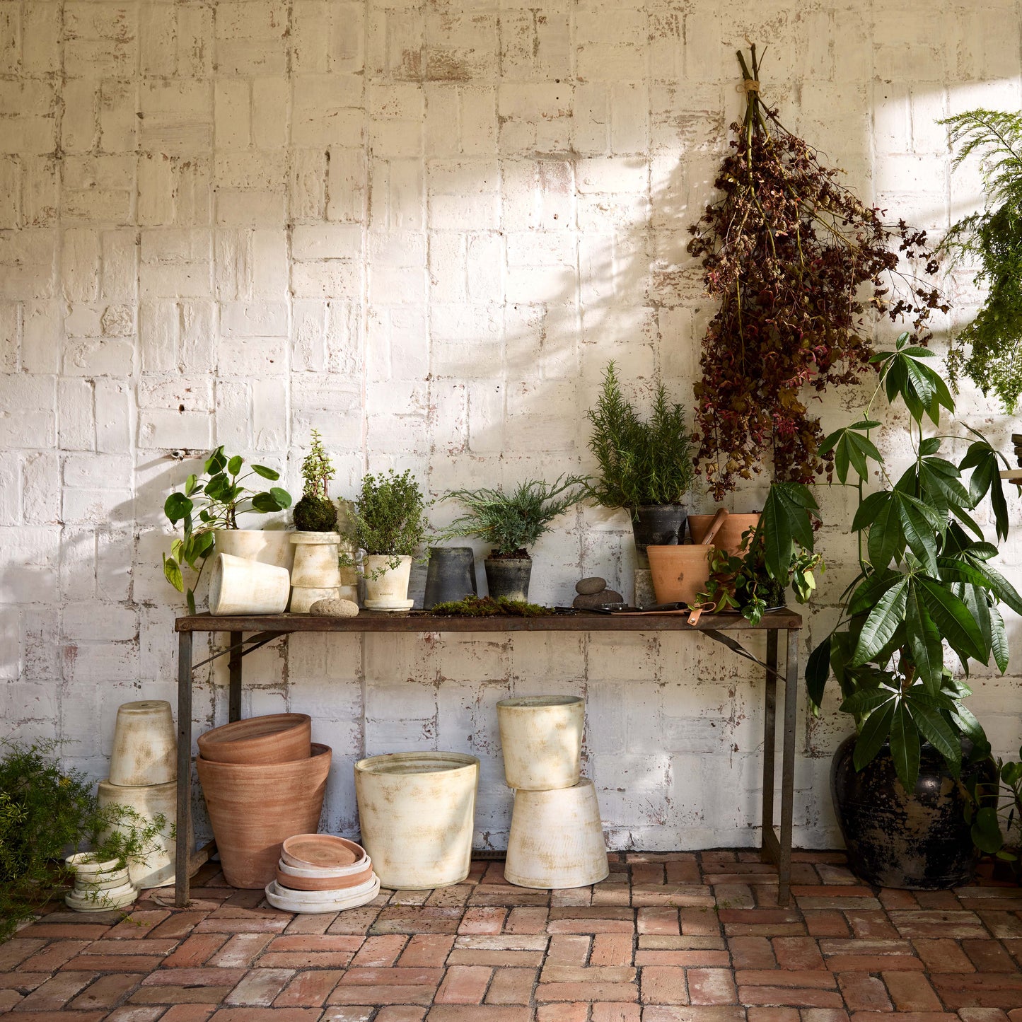 Studio Planter, Whitewash: Medium