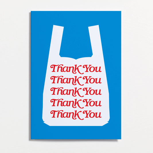 Thank You Shopping Bag Greeting Card