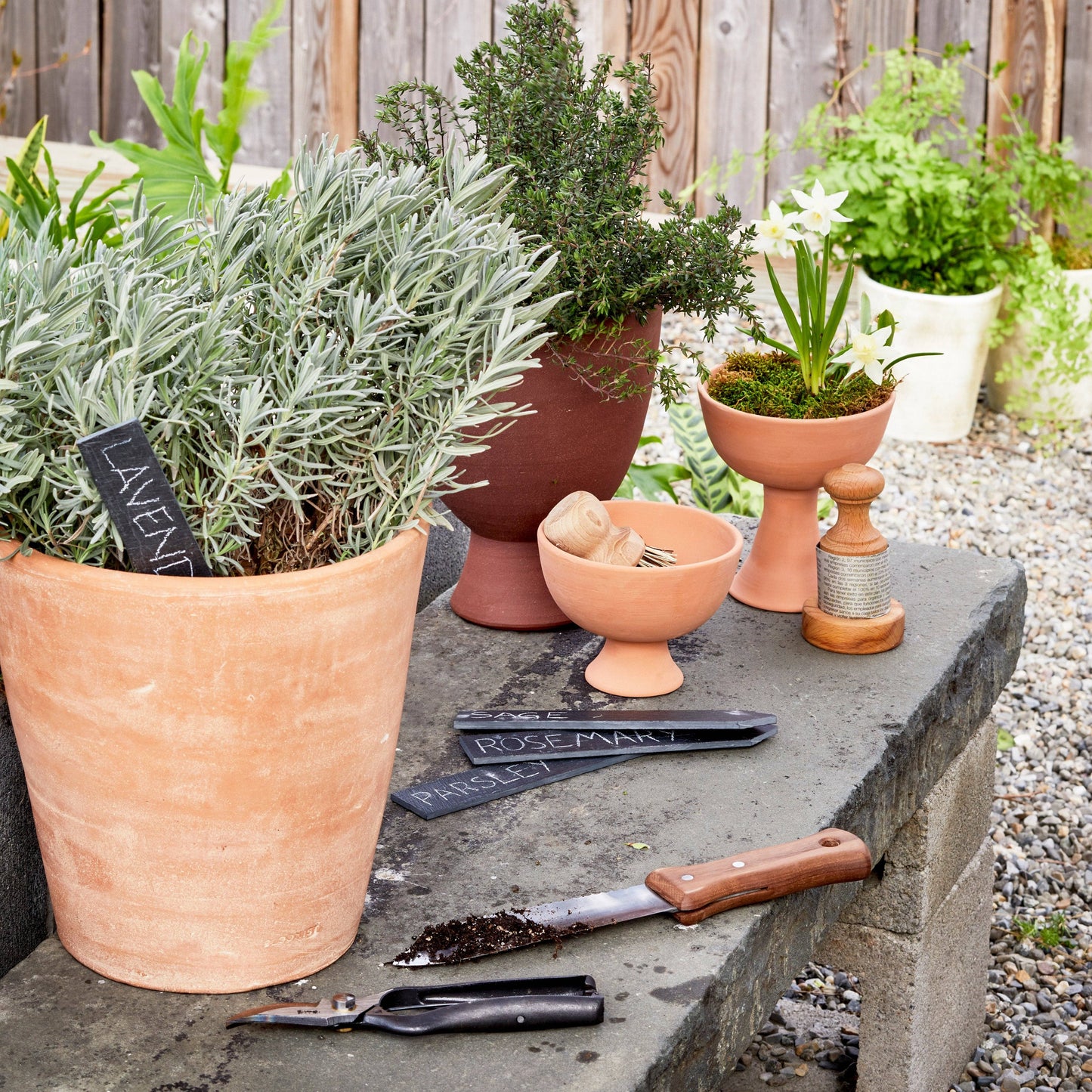 Studio Planter, Whitewash: Medium