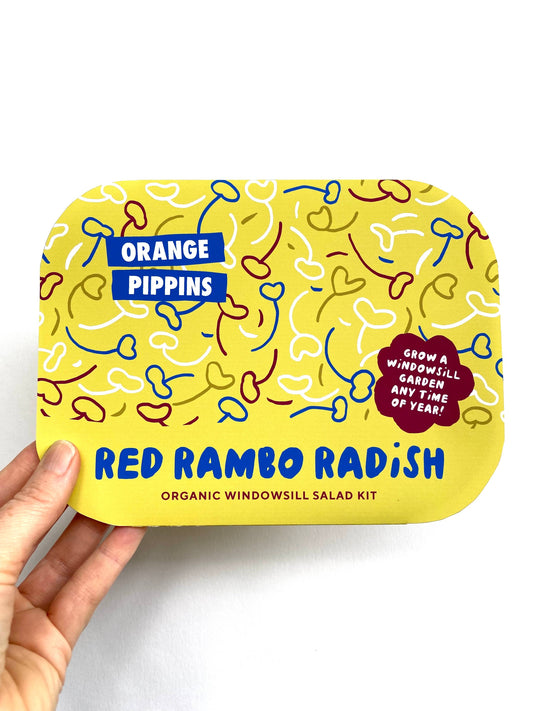 Windowsill Salad Kit: ORGANIC Red Rambo Radish
